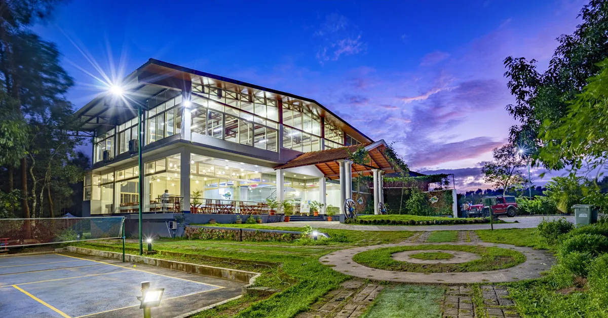 Coffee Grove Resort aerial estate view