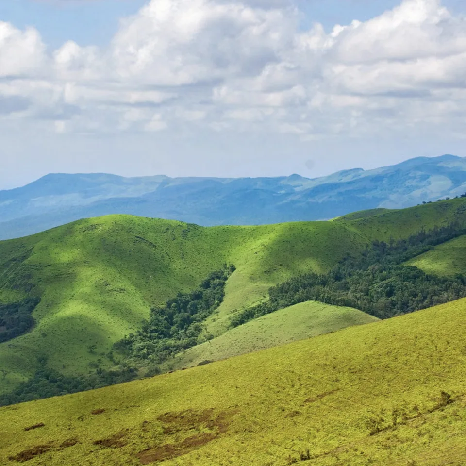 Scenic Western Ghats landscape near Chikmagalur