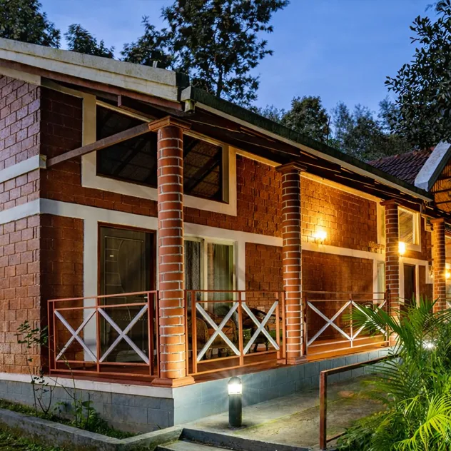 Comfort Cottage at Coffee Grove Resort — cozy interiors with estate view